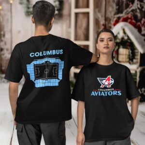 Columbus Aviators stadium 2025 two sided T shirt
