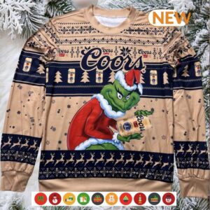 Coors Banquet Grinch 2024 Christmas Sweater