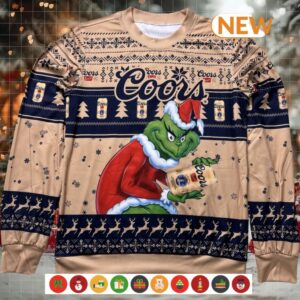 Coors Banquet Grinch 2024 Christmas Sweater