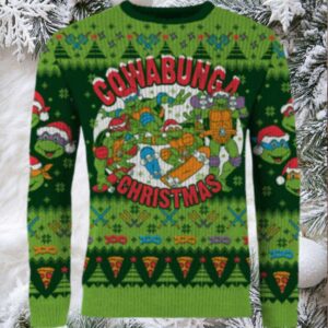 Cowabunga Ugly Christmas Sweater
