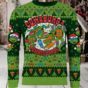 Cowabunga Ugly Christmas Sweater