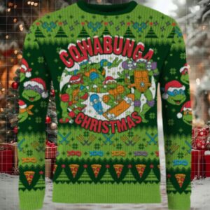 Cowabunga Ugly Christmas Sweater