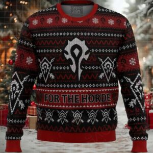 Cozy Gamer’S Delight For The Horde Ugly Christmas Sweater Perfect Holiday Gift