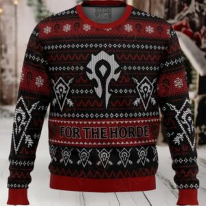 Cozy Gamer’S Delight For The Horde Ugly Christmas Sweater Perfect Holiday Gift