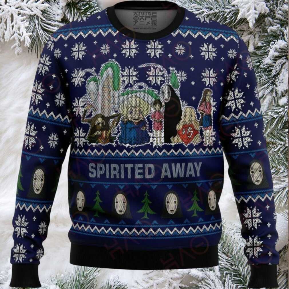 Cozy Spirited Away Christmas Sweater – Festive Anime Knit For Holiday Cheer Cozy Spirited Away Christmas Sweater – Festive Anime Knit For Holiday Cheer
