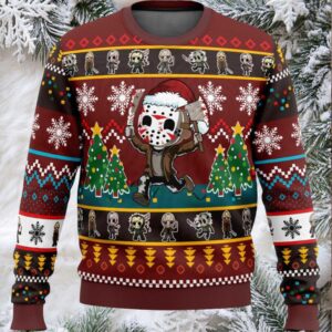 Cute Jason Friday The 13th Ugly Christmas Sweater