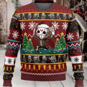 Cute Jason Friday The 13th Ugly Christmas Sweater