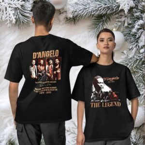 D’Angelo 1974 2025 Legendary R&B signature two sided T shirt
