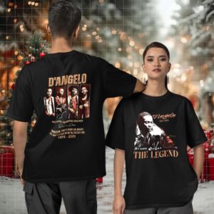 D’Angelo 1974 2025 Legendary R&B signature two sided T shirt