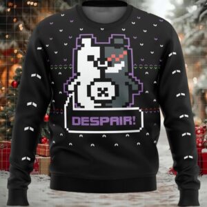 Danganronpa Monokuma Despair Ugly Christmas Sweater