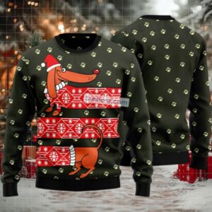 Dachshund Light Up Ugly Christmas Sweater For Dog Lovers