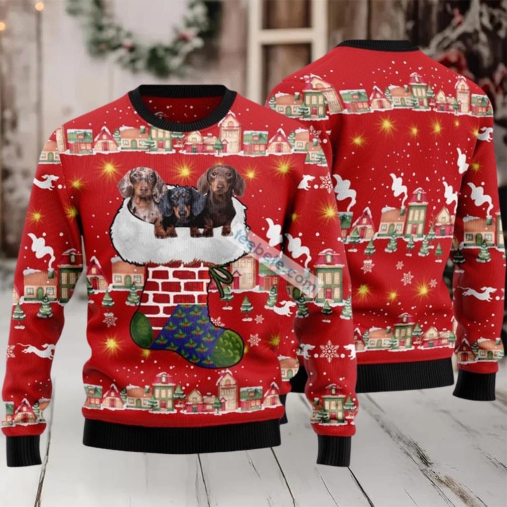 Dachshund Light Up Ugly Christmas Sweater Mens Red In Stock Dachshund Light Up Ugly Christmas Sweater Mens Red In Stock