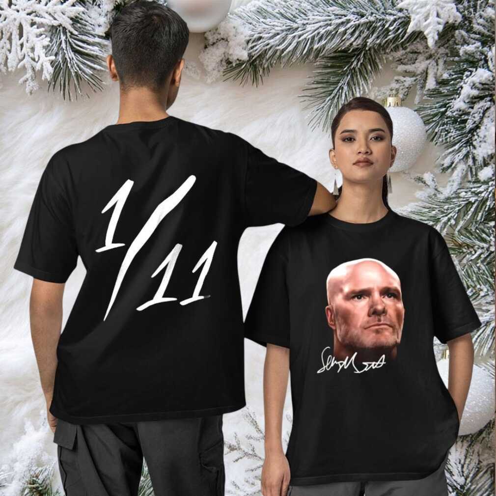 Dawkins wear Sean McDermott 1 11 signature two sided T shirt