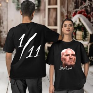 Dawkins wear Sean McDermott 1 11 signature two sided T shirt
