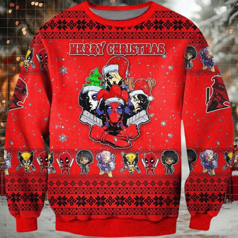 Deadpool Ugly Christmas Sweater Unisex Knit Sweater Deadpool Ugly Christmas Sweater Unisex Knit Sweater