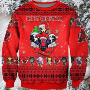 Deadpool Ugly Christmas Sweater Unisex Knit Sweater