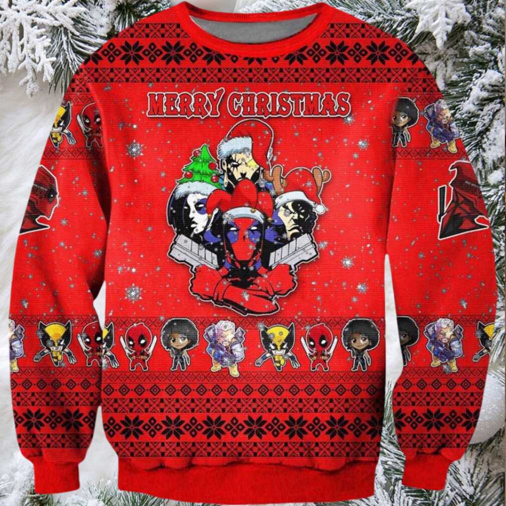 Deadpool Ugly Christmas Sweater Unisex Knit Sweater Deadpool Ugly Christmas Sweater Unisex Knit Sweater