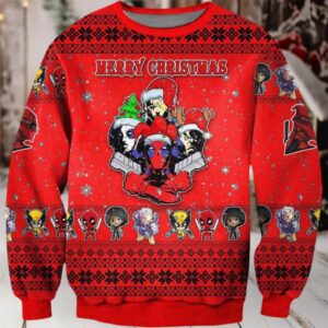 Deadpool Ugly Christmas Sweater Unisex Knit Sweater