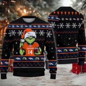 Denver Broncos Custom Christmas Ugly Sweater