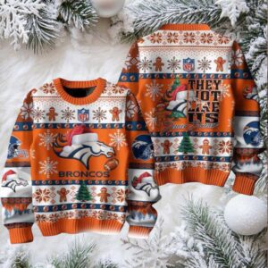 Denver Broncos They Not Like Us Christmas Ugly Sweater