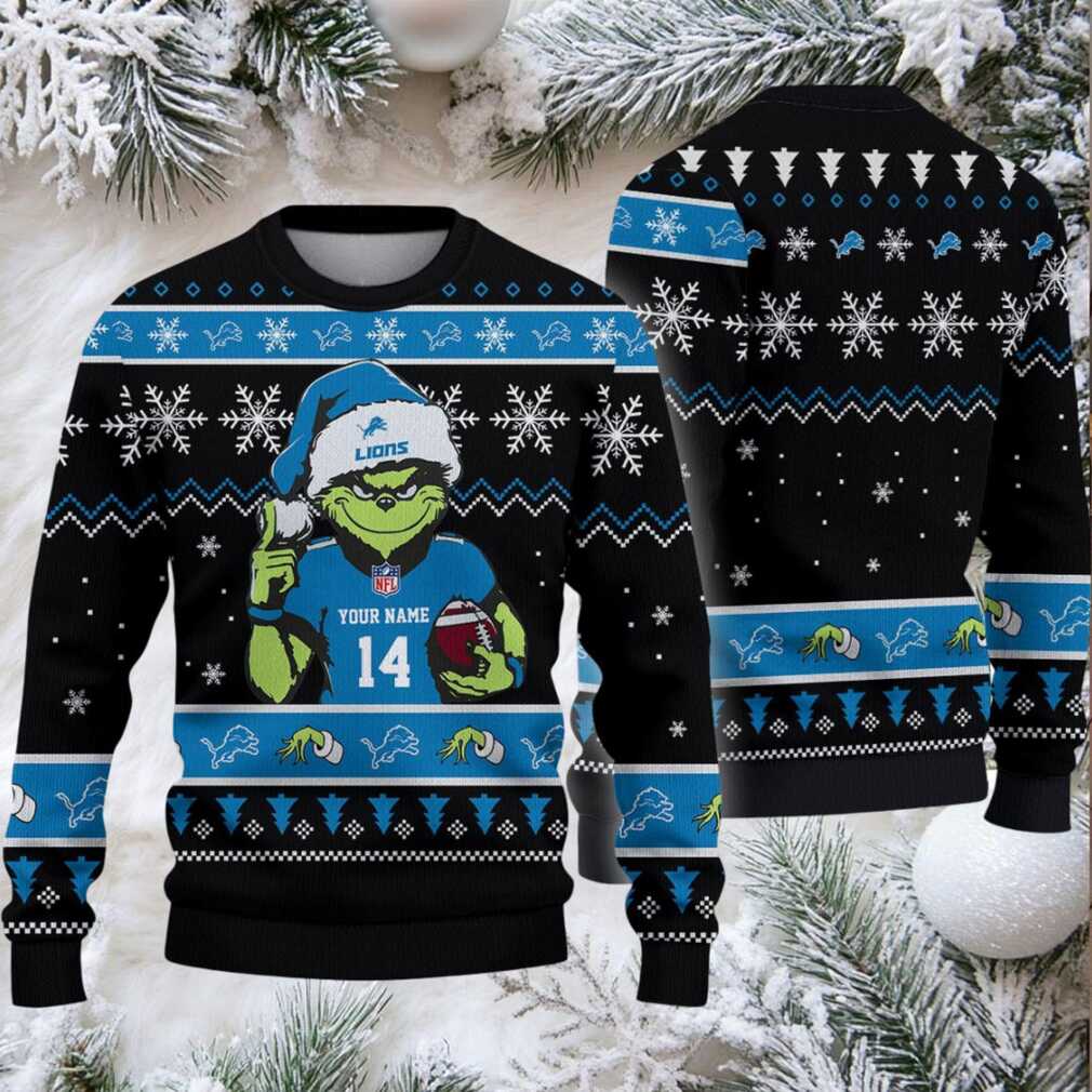 Detroit Lions Custom Christmas Ugly Sweater