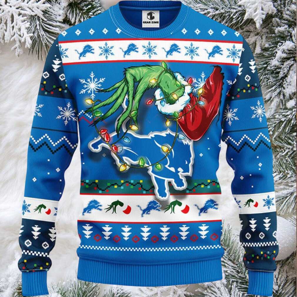 Detroit Lions Grinch Ugly Christmas Sweater, Grinch Xmas Sweater Detroit Lions Grinch Ugly Christmas Sweater, Grinch Xmas Sweater