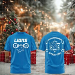 Detroit Lions Law Enforcement 2025 Honor Duty Police Officer shirt