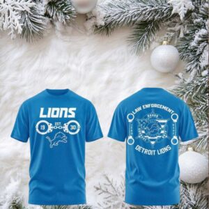 Detroit Lions Law Enforcement 2025 Honor Duty Police Officer shirt