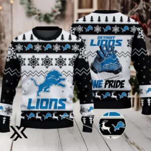 Detroit Lions Ugly Christmas Sweater 2025 X7LG2QGKX