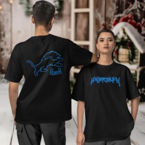 Detroit Lions x Hutch Unbroken two sided T shirt