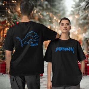Detroit Lions x Hutch Unbroken two sided T shirt