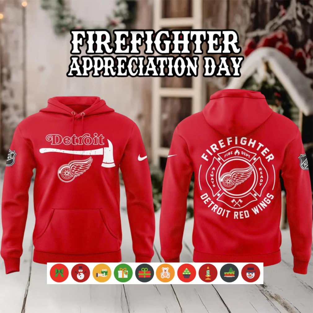Detroit Red Wings Firefighter Appreciation Day Hoodie Shirt