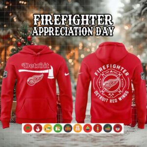 Detroit Red Wings Firefighter Appreciation Day Hoodie Shirt