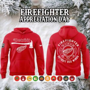 Detroit Red Wings Firefighter Appreciation Day Hoodie Shirt