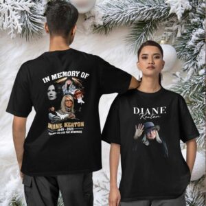 Diane Keaton 1946 2025 in memory of signature two sided T shirt