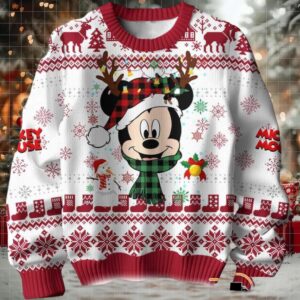 Disney Mickey Mouse Merry Christmas Ugly Sweater