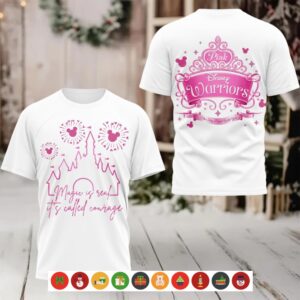 Disney Princess We Wear Pink Warriors Shirt