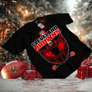 Cleveland Browns Black Helmet Graphic T Shirt
