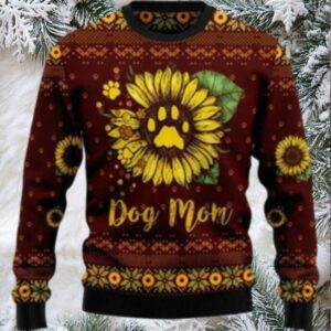 Dog Mom Ugly Christmas Sweater
