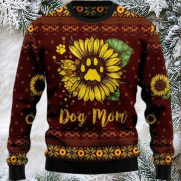 Dog Mom Ugly Christmas Sweater
