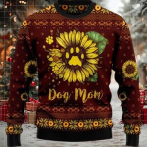 Dog Mom Ugly Christmas Sweater