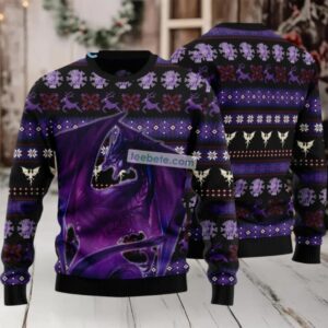 Dragon Purple Ugly Christmas Sweaters On Sale