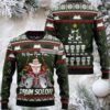 Jingle Bells Santa Claus Surfing Ugly Christmas Sweater Black Funny Jingle Bells Santa Claus Surfing Ugly Christmas Sweater Black Funny