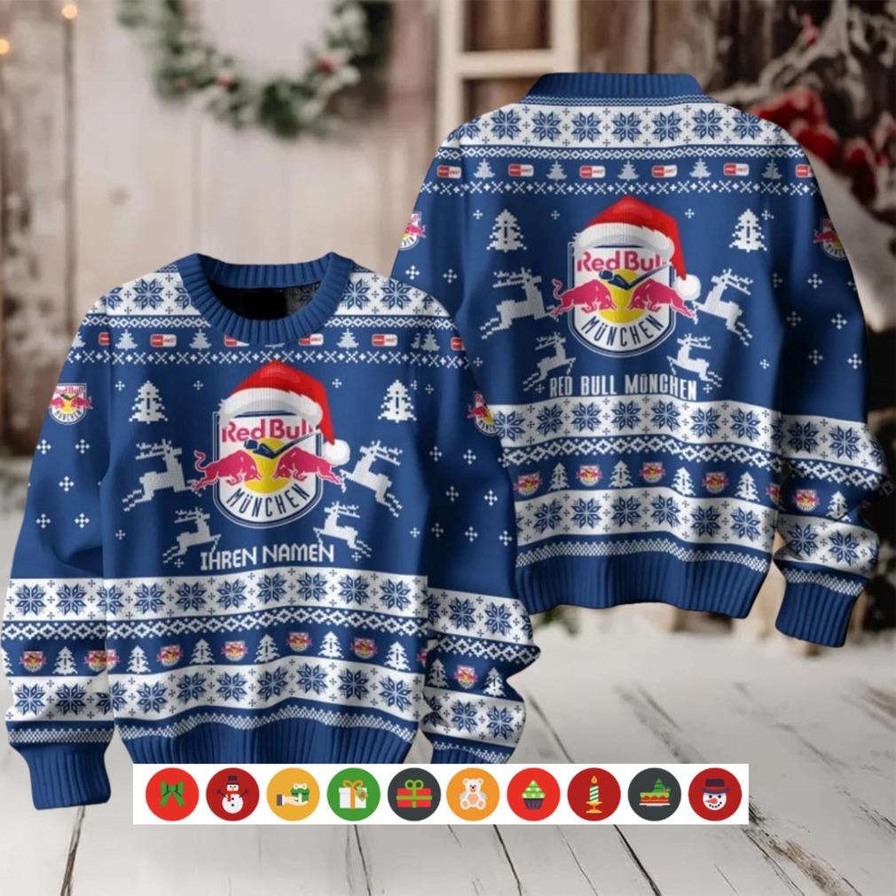 EHC Red Bull Munchen 2025 Christmas Ugly Sweater EHC Red Bull Munchen 2025 Christmas Ugly Sweater