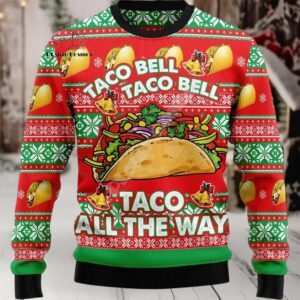 2025 Taco Bell Ugly Christmas Sweater