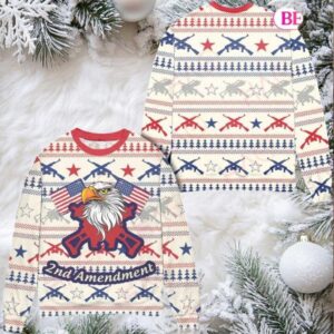 Eagle 2Nd Amendment Ugly Christmas Sweater – Patriotic Winter Apparel