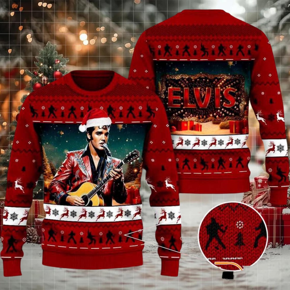 Elvis Merry Elvismas Ugly Christmas Sweater Elvis Merry Elvismas Ugly Christmas Sweater