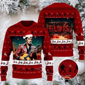 Elvis Merry Elvismas Ugly Christmas Sweater