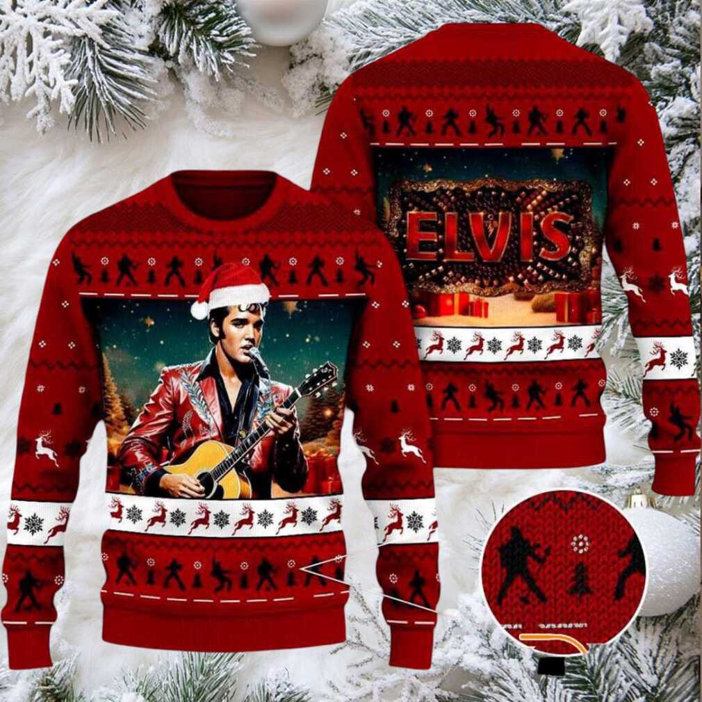 Elvis Merry Elvismas Ugly Christmas Sweater Elvis Merry Elvismas Ugly Christmas Sweater