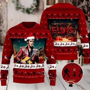 Elvis Merry Elvismas Ugly Christmas Sweater